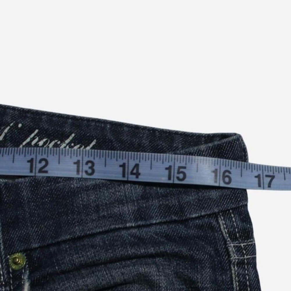 Womens Y2K USA Made 7 For All Mankind Low-rise Flare A Pocket Faded Jeans - Picture 5 of 7